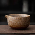 抹茶茶碗(窯変黄褐色)