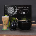 4点セット(ブラック抹茶碗)