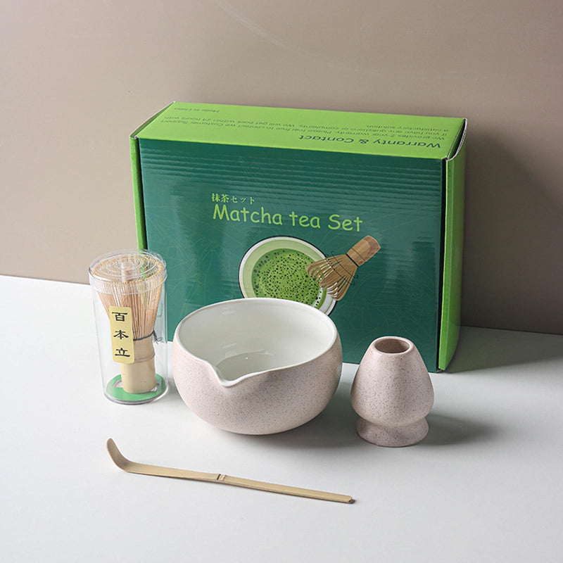 JIKANNOYA 抹茶セット 自宅用 抹茶 セット 茶道具 初心者 お点前セット 抹茶 陶器 抹茶茶碗 注ぎ口付き 茶杓 茶杓立て 茶せん 百本立 茶筅立て くせ直し 綿茶巾 抹茶篩 茶道セット matcha set for beginners お手入れも簡単 母の日 父の日 誕生日 贈り物セット おしゃれ 500ml AQCJ65