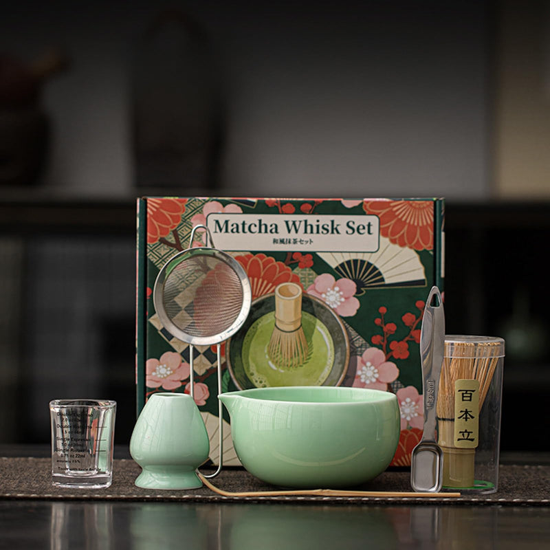 JIKANNOYA 抹茶セット 抹茶 セット 自宅用 茶道具 初心者 お点前セット 抹茶 陶器 抹茶茶碗 茶杓 茶せん 百本立 茶筅立て くせ直し 茶道セット matcha set for beginners お手入れも簡単 母の日 父の日 誕生日 贈り物 おしゃれ CJ216