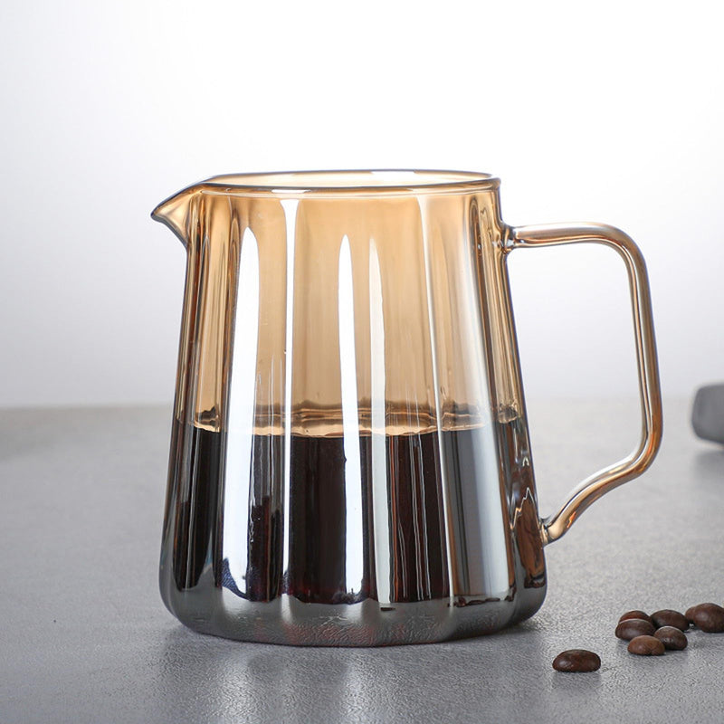 JIKANNOYA コーヒードリッパー ハンドドリップセット コーヒーサーバー 割れない 高ホウ素シリカガラス材料 耐熱ガラス 直火対応 耐寒性 ドリッパー 電子レンジ·食洗機対応 コーヒー用品 洗いやすい 多用途 家用 喫茶店 1~4杯用 550ml