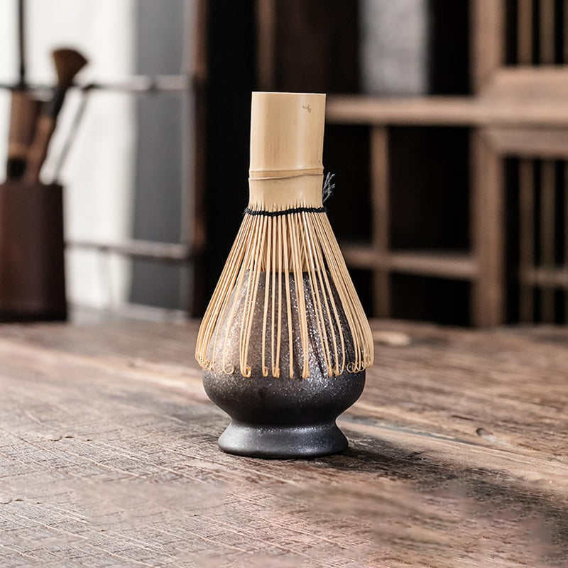 JIKANNOYA 抹茶セット お点前セット 茶道具 セット 4点セット 茶杓 茶筅 茶せん 百本立 茶筅立て くせ直し 初心者 お手入れも簡単 母の日 父の日 誕生日 贈り物