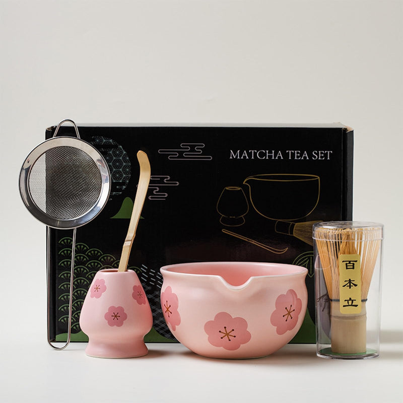 JIKANNOYA 抹茶セット 抹茶 セット 自宅用 茶道具 初心者 お点前セット 抹茶 陶器 抹茶茶碗 茶杓 茶杓立て 茶せん 百本立 茶筅立て くせ直し 綿茶巾 抹茶篩 茶道セット matcha set for beginners お手入れも簡単 母の日 父の日 誕生日 贈り物セット おしゃれ 500ml AQCJ61