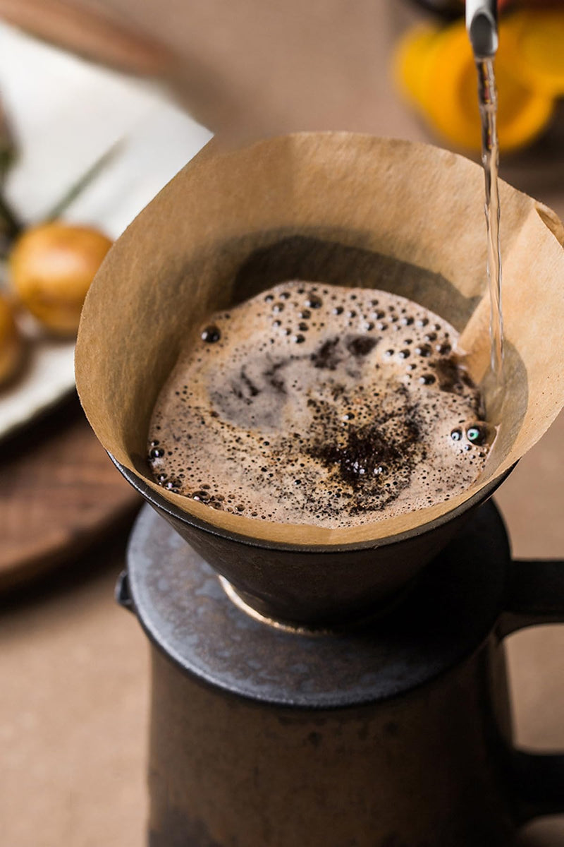 JIKANNOYA コーヒードリッパー コーヒーサーバーセット 450ml 復古 陶磁器製 ハンドドリップセット コーヒーサーバー ドリッパー 電子レンジ·食洗機対応 コーヒー用品 洗いやすい 多用途 家用 喫茶店 プレゼント おしゃれ 1~4杯用 鎏金