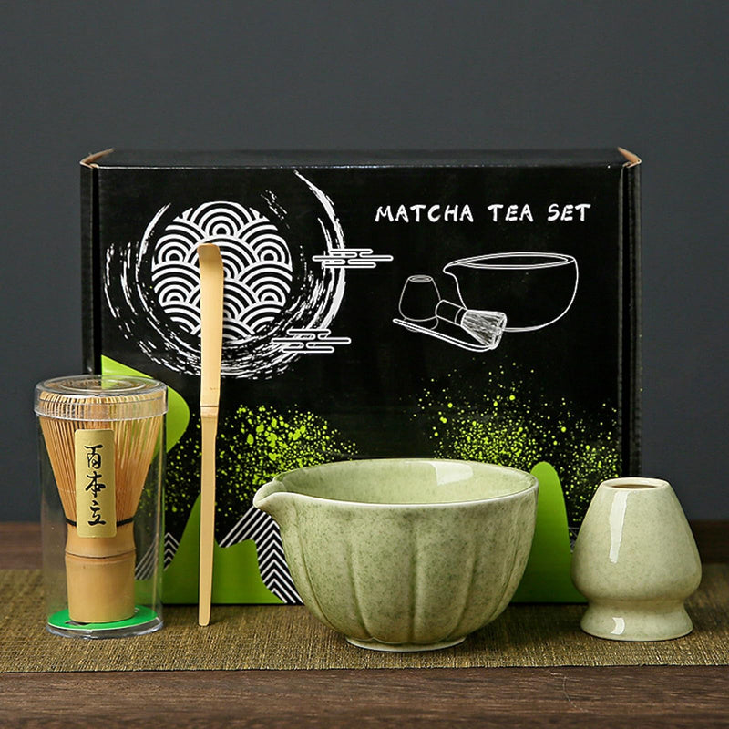 JIKANNOYA 抹茶セット 茶道具 初心者 抹茶 セット お点前セット 陶器 抹茶 抹茶茶碗 茶杓 茶杓立て 茶せん 百本立 茶筅立て くせ直し 綿茶巾 抹茶篩 茶道セット matcha set for beginners お手入れも簡単 母の日 父の日 誕生日 贈り物セット 420ml AQCJ42