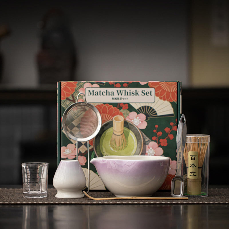 JIKANNOYA 抹茶セット 抹茶 セット 自宅用 茶道具 初心者 お点前セット 抹茶 陶器 抹茶茶碗 茶杓 茶せん 百本立 茶筅立て くせ直し 茶道セット matcha set for beginners お手入れも簡単 母の日 父の日 誕生日 贈り物 おしゃれ CJ214