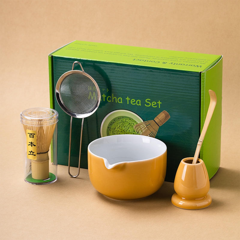 JIKANNOYA 抹茶セット 茶道具 初心者 抹茶 セット お点前セット 陶器 抹茶 抹茶茶碗 茶杓 茶杓立て 茶せん 百本立 茶筅立て くせ直し 綿茶巾 抹茶篩 茶道セット matcha set for beginners お手入れも簡単 母の日 父の日 誕生日 贈り物セット ギフトボックス包装 AQCJ47