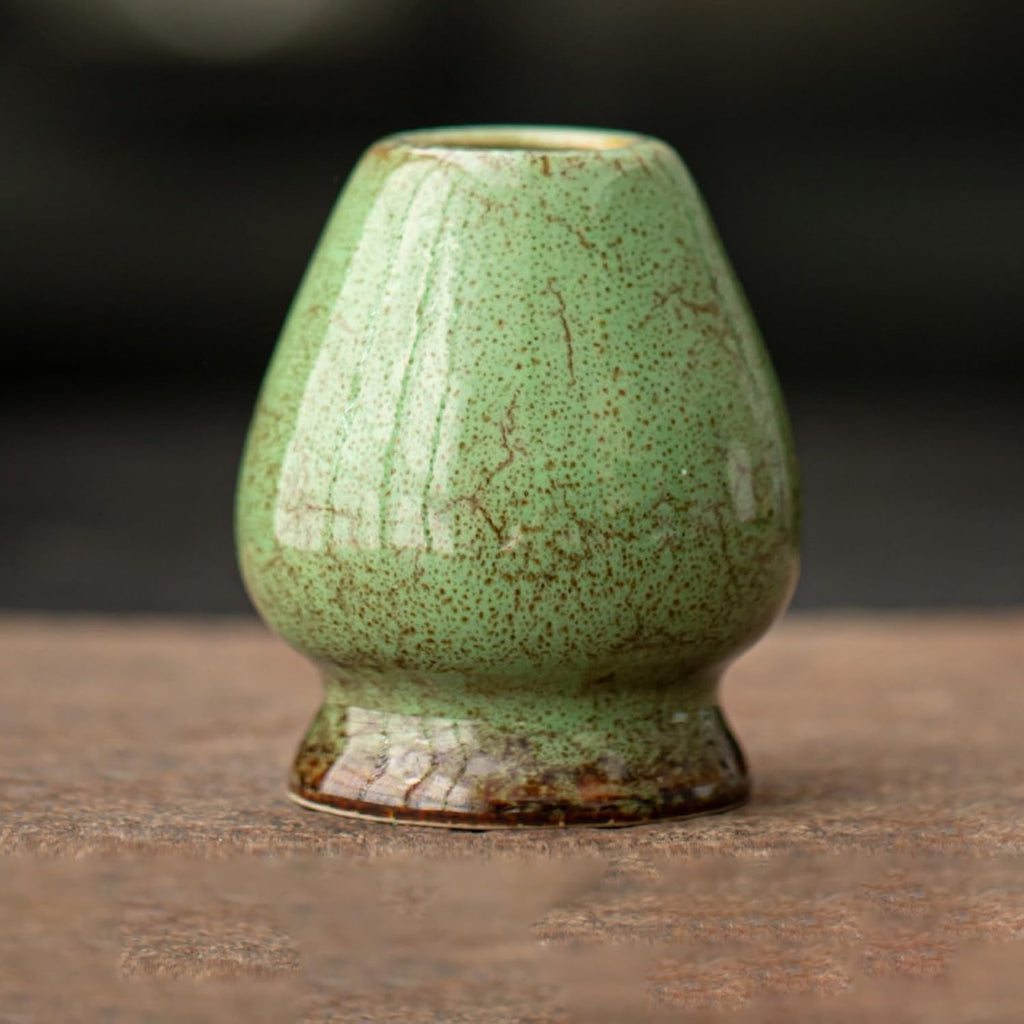 JIKANNOYA 茶道具 セット 抹茶セット お点前セット 4点セット 茶杓 茶筅 茶せん 百本立 茶筅立て くせ直し 初心者 抹茶スターター おうち時間グッズ お手入れも簡単 母の日 父の日 誕生日 贈り物 ブルー