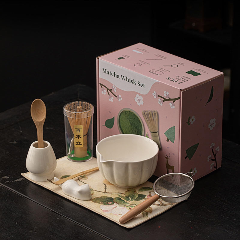JIKANNOYA 抹茶セット 抹茶 セット 自宅用 茶道具 初心者 お点前セット 抹茶 陶器 抹茶茶碗 茶杓 茶杓立て 茶せん 百本立 茶筅立て くせ直し 茶道セット matcha set for beginners お手入れも簡単 母の日 父の日 誕生日 贈り物 おしゃれ CJ211