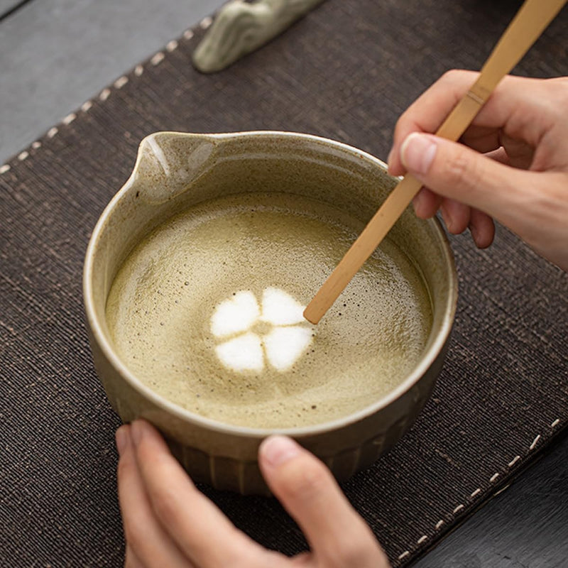JIKANNOYA 抹茶 セット matcha set 茶道具 4点セット陶器 抹茶茶碗 bowl 茶杓 茶せん 百本立 whisk 茶筅立て くせ直し お手入れも簡単 初心者 自宅用 ceremony 母の日 父の日 誕生日 贈り物 gift おしゃれ cute 高級 おうち時間グッズ CJ168