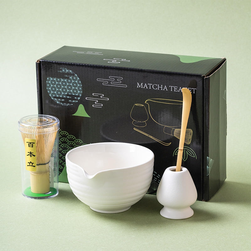 JIKANNOYA 抹茶セット 自宅用 抹茶 セット 茶道具 初心者 お点前セット 抹茶 陶器 抹茶茶碗 注ぎ口付き 茶杓 茶杓立て 茶せん 百本立 茶筅立て くせ直し 綿茶巾 抹茶篩 茶道セット matcha set for beginners お手入れも簡単 母の日 父の日 誕生日 贈り物 おしゃれ 500ml AQCJ69