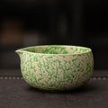 抹茶茶碗(フレッシュグリーン（ドット）)