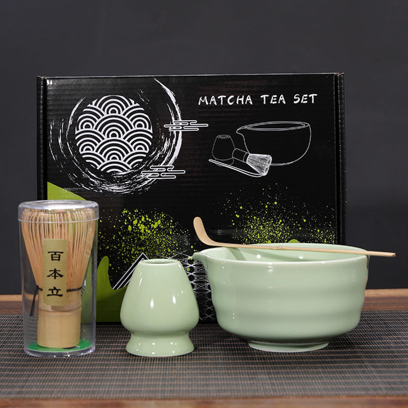 JIKANNOYA 抹茶セット お点前セット 9点セット 陶磁器茶碗 注ぎ口付き 茶杓 茶筅 茶せん 百本立 陶磁器茶筅立て くせ直し 抹茶篩 綿茶巾 陶磁器茶杓立て 茶筒 茶道具 セット 初心者 抹茶スターター おうち時間グッズ お手入れも簡単 母の日 父の日 誕生日 贈り物 500ml