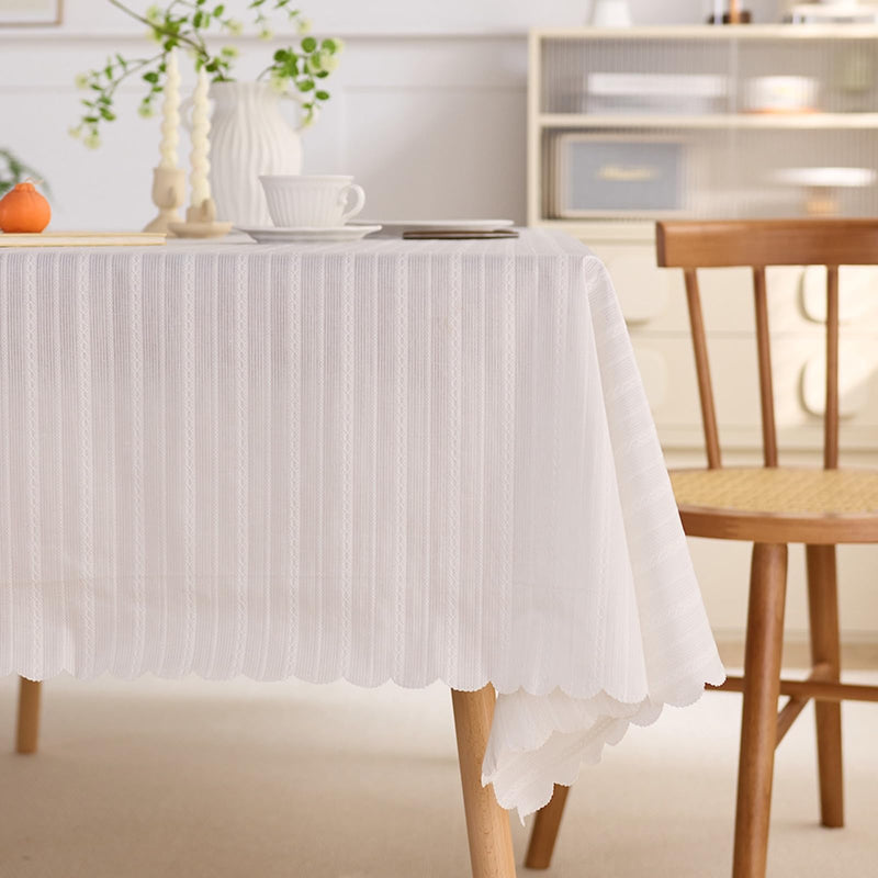 JIKANNOYA テーブルクロス 撥水 おしゃれ テーブルクロス- 長方形 花柄 北欧 テーブル table cloth for dining table 耐熱 防水 防油 汚れ防止 洗濯可能 お手入れ簡単 高級 リネン 長机用 家庭用 業務用 ZB01