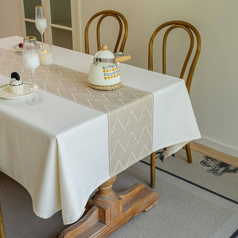 JIKANNOYA テーブルクロス 撥水 おしゃれ テーブルクロス- 長方形 花柄 北欧 テーブル table cloth for dining table 耐熱 防水 防油 汚れ防止 洗濯可能 お手入れ簡単 高級 リネン 長机用 家庭用 業務用 FSZB02