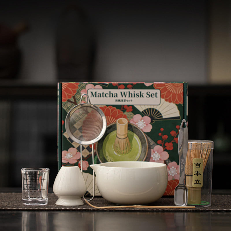JIKANNOYA 抹茶セット 抹茶 セット 自宅用 茶道具 初心者 お点前セット 抹茶 陶器 抹茶茶碗 茶杓 茶せん 百本立 茶筅立て くせ直し 茶道セット matcha set for beginners お手入れも簡単 母の日 父の日 誕生日 贈り物 おしゃれ CJ216