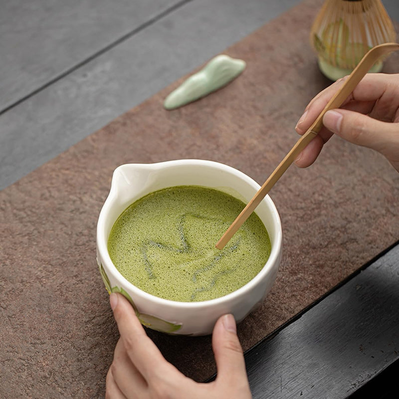 JIKANNOYA 抹茶 セット matcha set 茶道具 4点セット陶器 抹茶茶碗 bowl 茶杓 茶杓立て 茶せん 百本立 whisk 茶筅立て くせ直し 綿茶巾 抹茶篩 お手入れも簡単 初心者 自宅用 ceremony 母の日 父の日 誕生日 贈り物 gift おしゃれ cute 高級 CJ136
