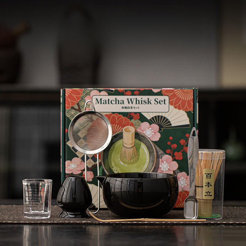 JIKANNOYA 抹茶セット 抹茶 セット 自宅用 茶道具 初心者 お点前セット 抹茶 陶器 抹茶茶碗 茶杓 茶せん 百本立 茶筅立て くせ直し 茶道セット matcha set for beginners お手入れも簡単 母の日 父の日 誕生日 贈り物 おしゃれ CJ216
