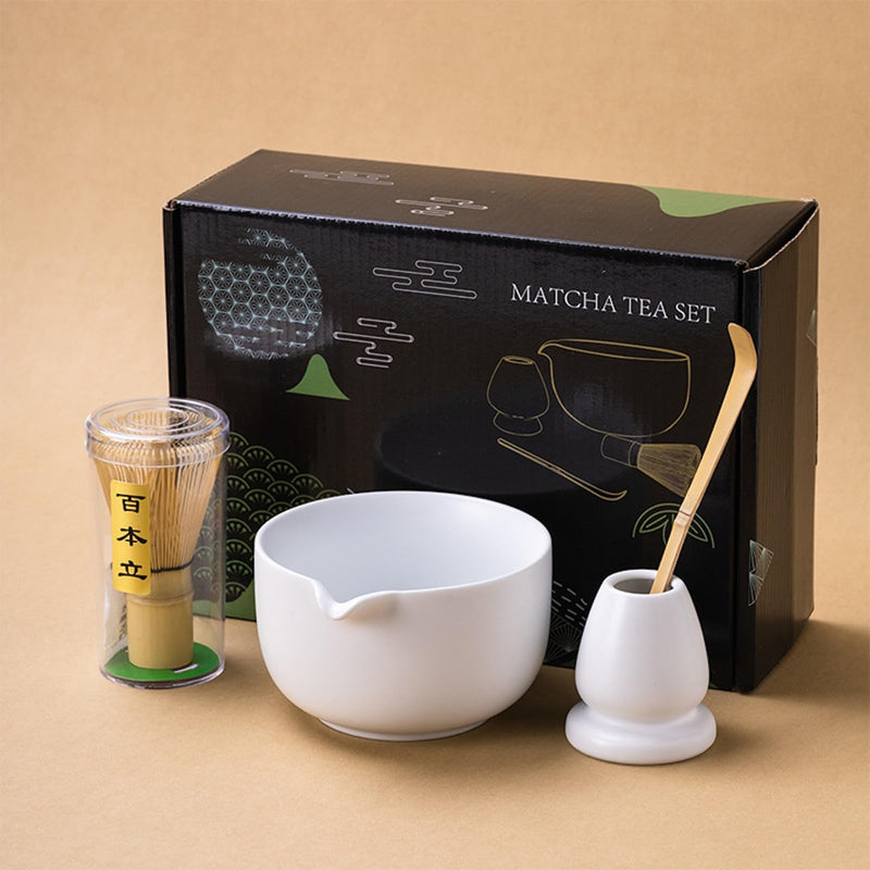 JIKANNOYA 抹茶セット 自宅用 抹茶 セット 茶道具 初心者 お点前セット 陶器 抹茶 抹茶茶碗 茶杓 茶杓立て 茶せん 百本立 茶筅立て くせ直し 綿茶巾 抹茶篩 茶道セット matcha set for beginners お手入れも簡単 母の日 父の日 誕生日 贈り物セット ギフトボックス包装 AQCJ63
