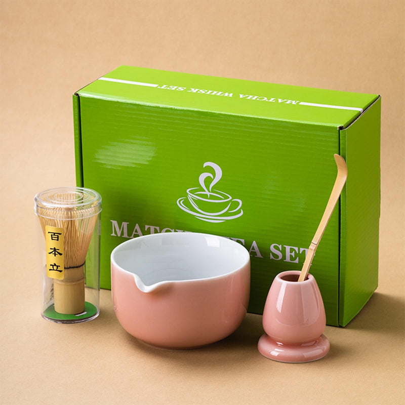 JIKANNOYA 抹茶セット 茶道具 初心者 抹茶 セット お点前セット 陶器 抹茶 抹茶茶碗 茶杓 茶杓立て 茶せん 百本立 茶筅立て くせ直し 綿茶巾 抹茶篩 茶道セット matcha set for beginners お手入れも簡単 母の日 父の日 誕生日 贈り物セット 420ml AQCJ46